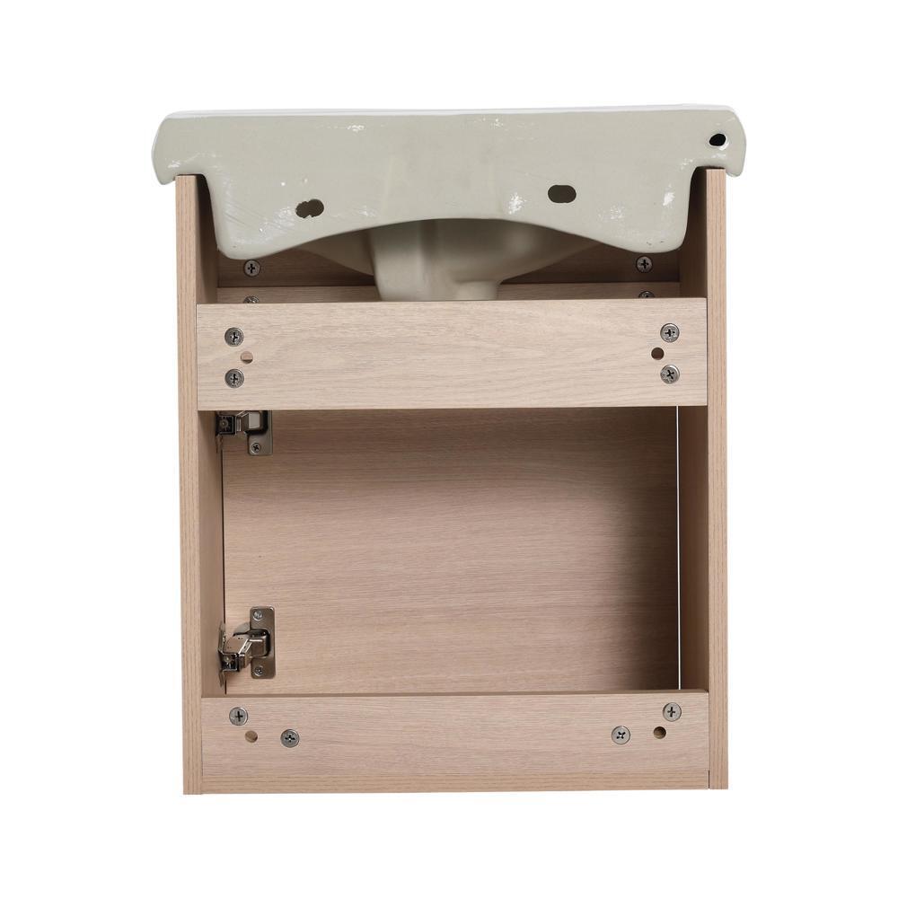 High Quality Small Size 18 Inch Vanity With Ceramic Sink Wall Mounting New Style