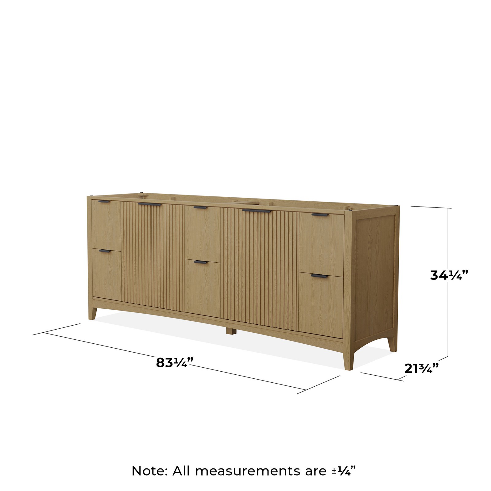 Wyndham Collection WCF9191-84D-CXSXXMXX Palmilla 84″ Double – Natural Oak /
