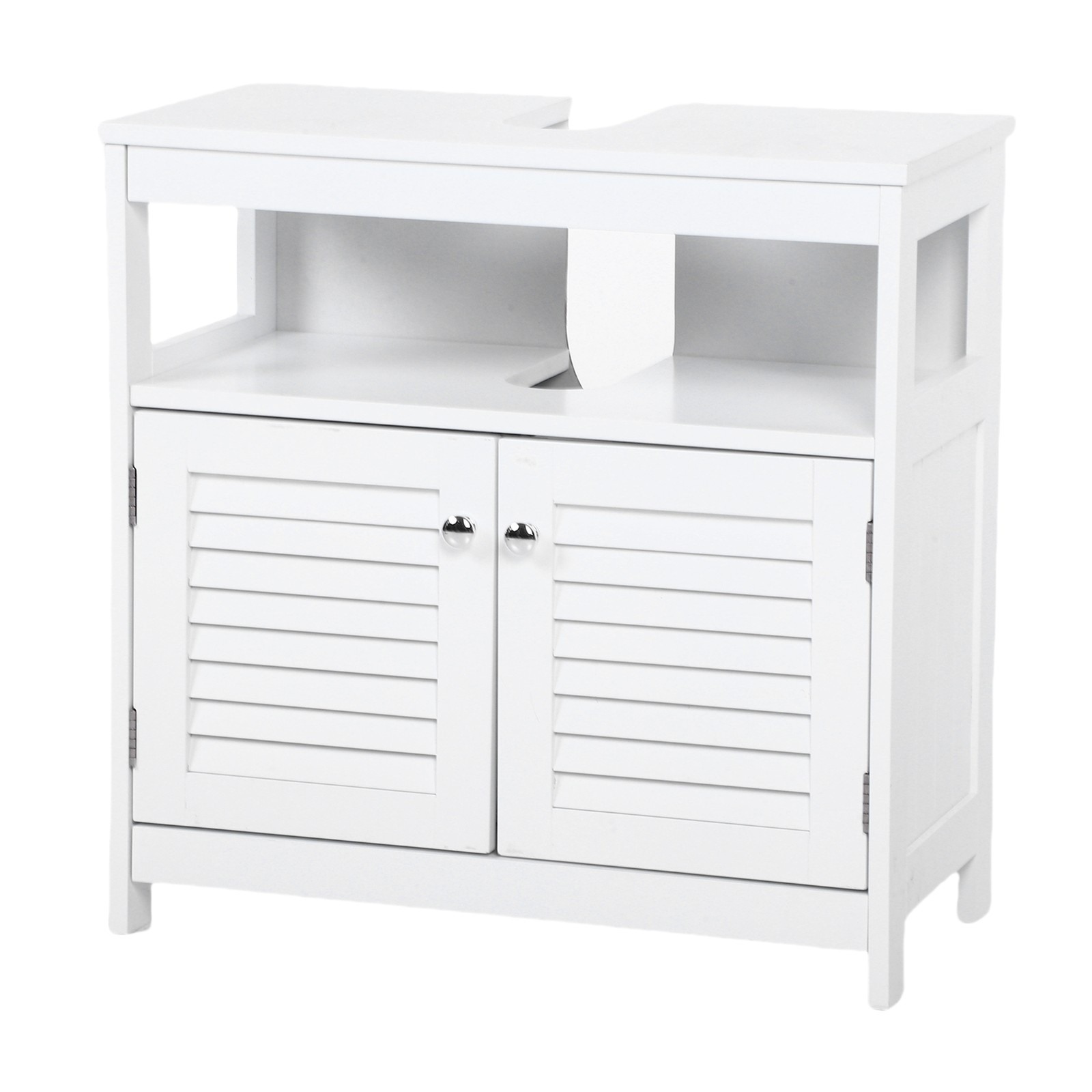 Bathroom Under Sink Vanity Cabinet With 2 Door Sink Cabinet Storage Organizer
