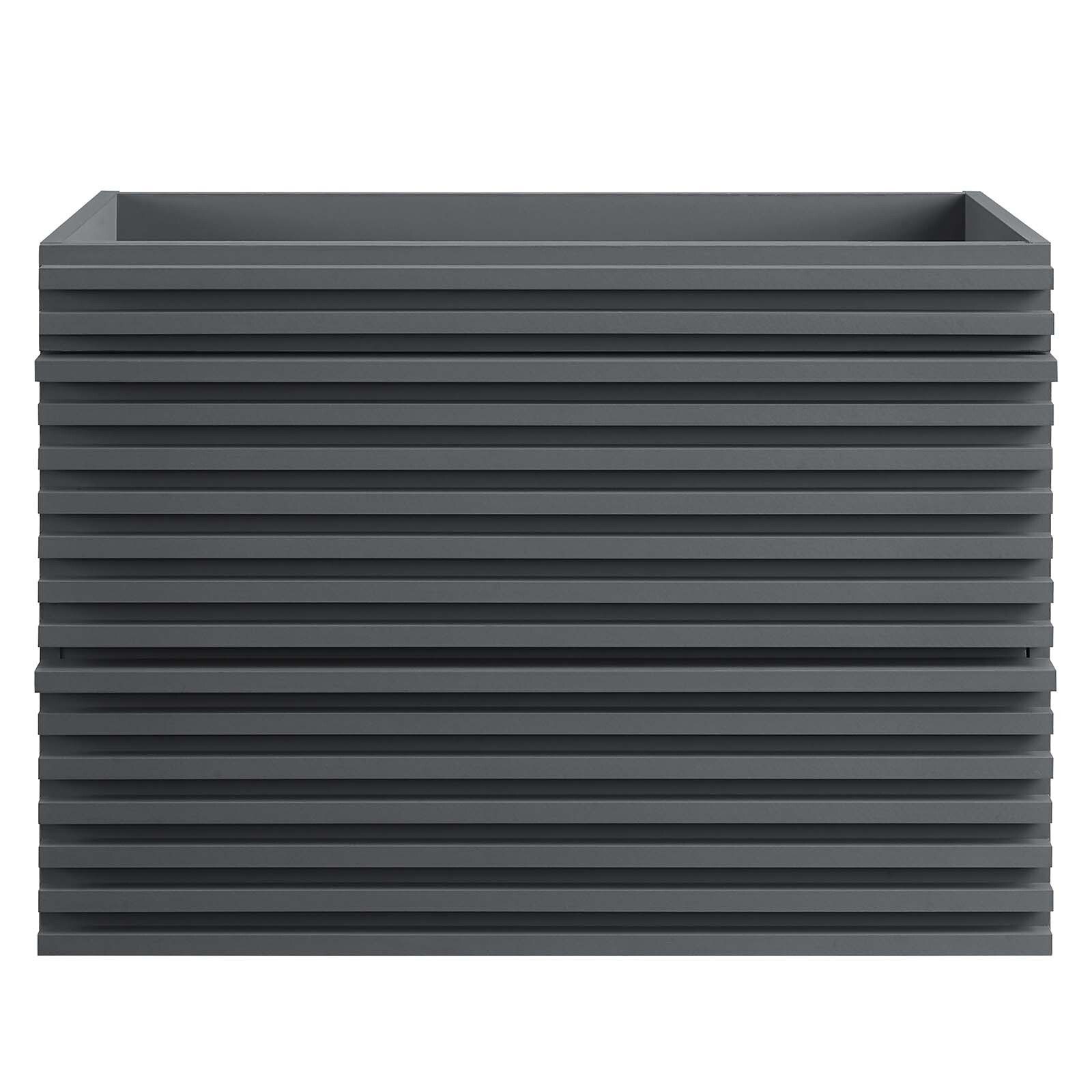 Modway Render 30″ Wall-Mount Bathroom Vanity in Gray – Sink Basin Not Included