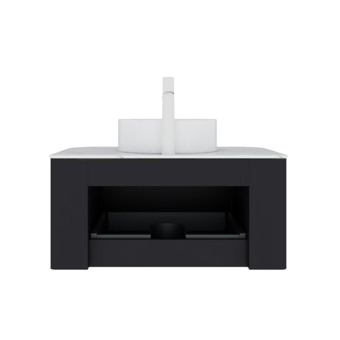 24″ 30″ 36″ Wall Mounted Bathroom Vanity w/Sink, Floating Vanity Cabinet, Drawer