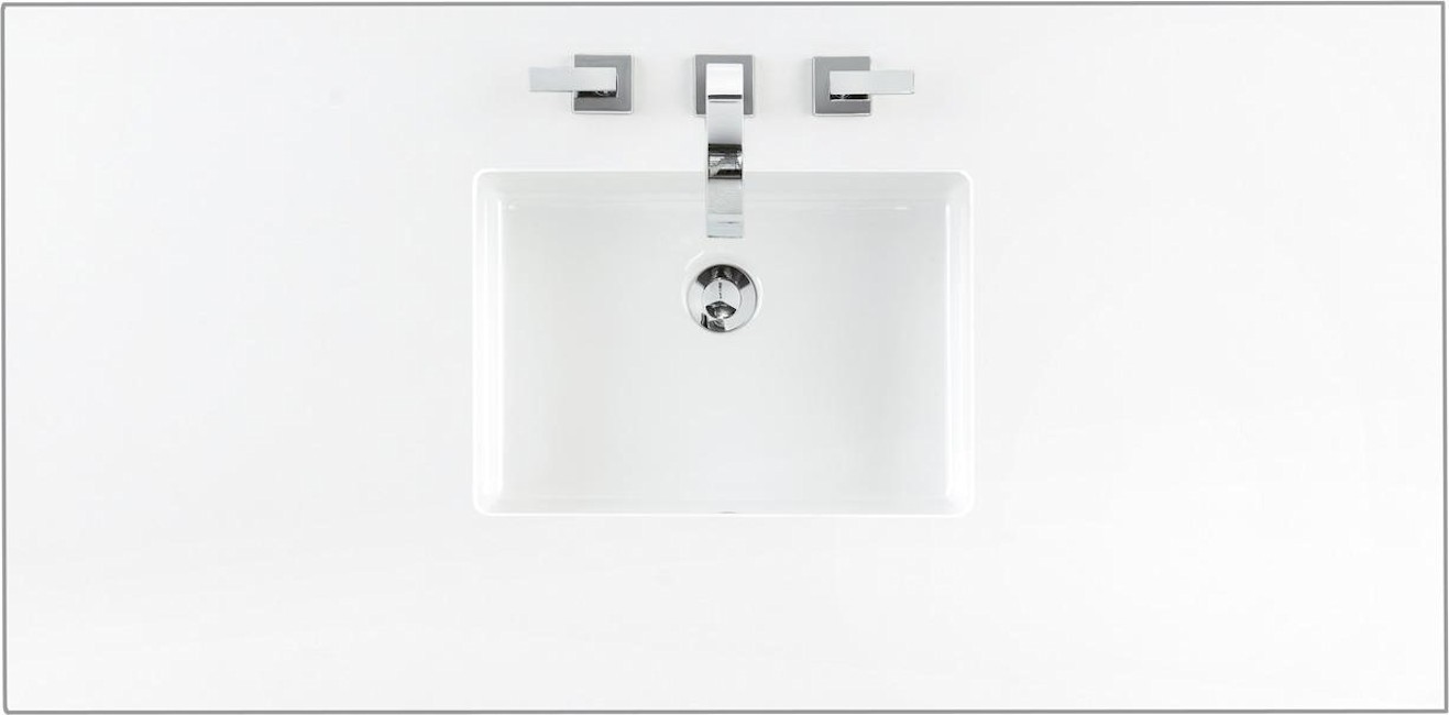 James Martin Vanities 050-S48 48″ Ceramic and Stone Composite – White Zeus