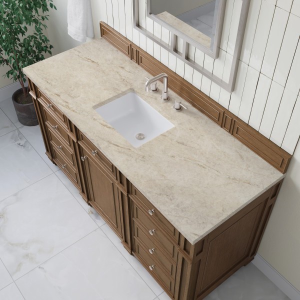 60″ James Martin Bristol 157-V60S-SBR-3TJR Vanity Cabinet 3 CM Tajnar Eclos Top