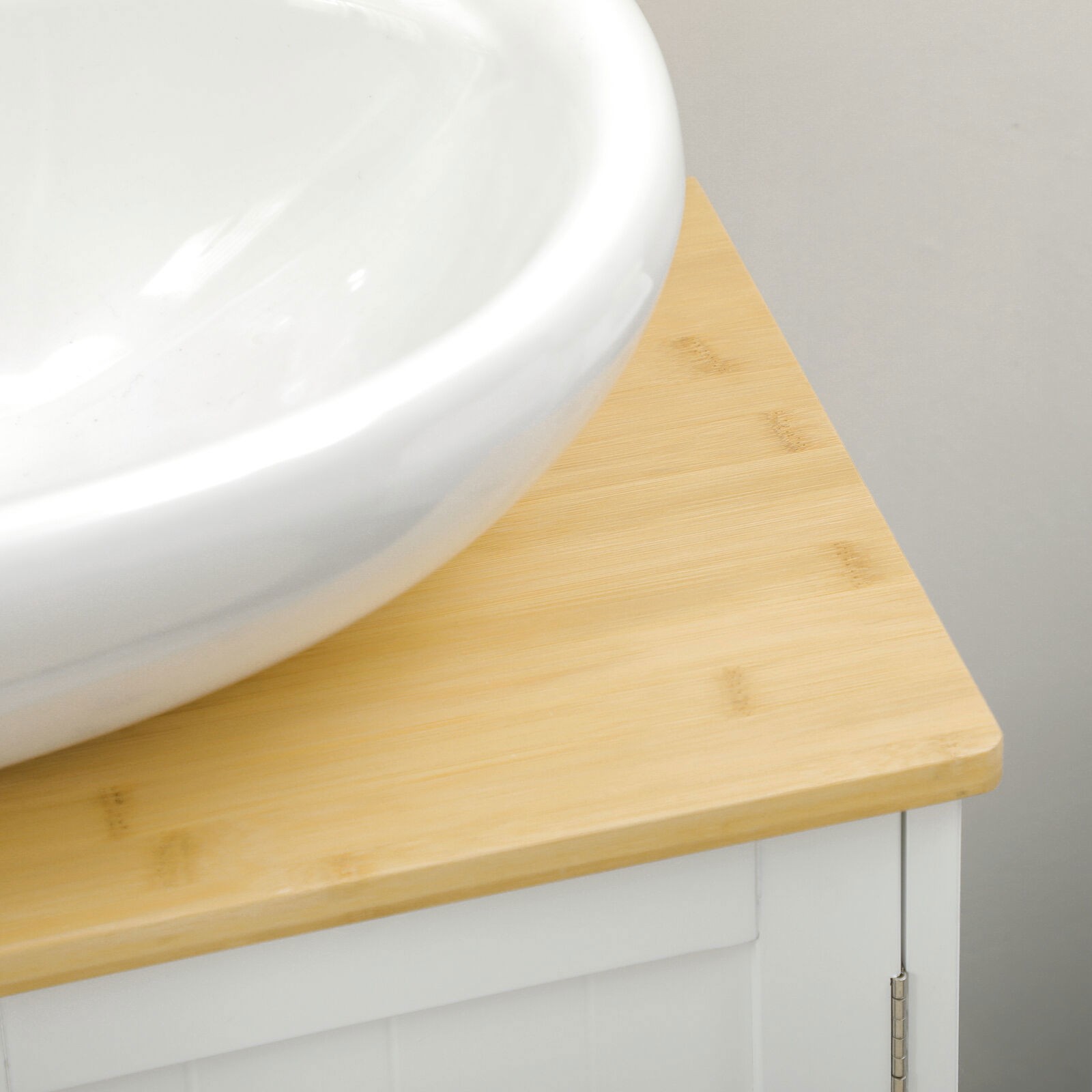 Bathroom Vanities Under Sink Cabinet Pedestal Storage Cupbaord with Doors White