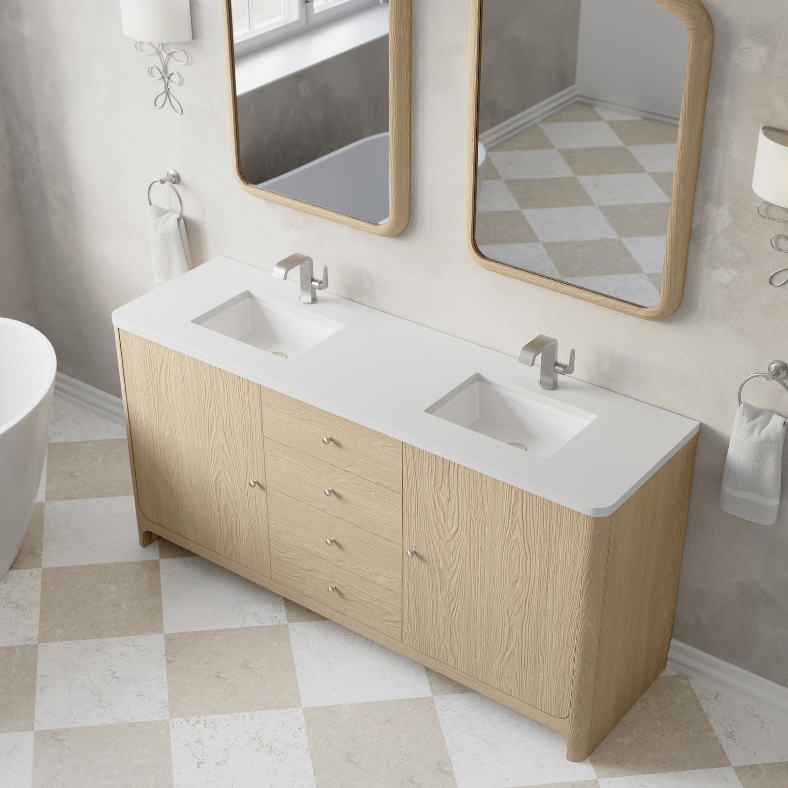 James Martin Vanities D125-V72-3WZ Gracyn 72″ – Coastal DriftWood