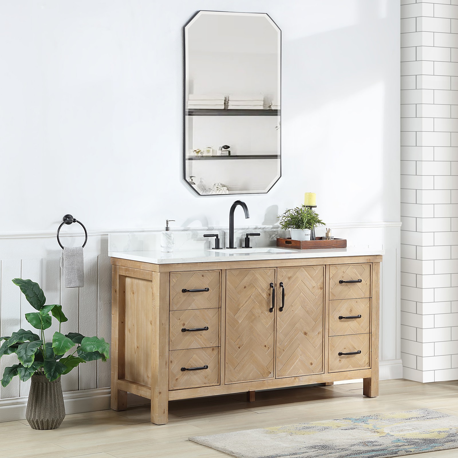 Miseno MV-NM-JAVI60-GWT Javier 60″ – Spruce Antique Gray