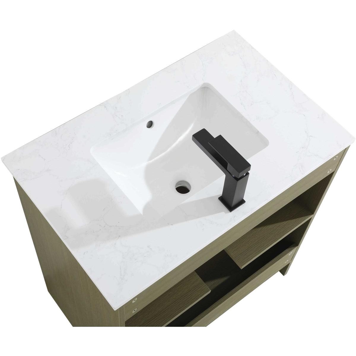 Elegant Lighting VF25130MCB Finnley Vanity Chestnut Brown