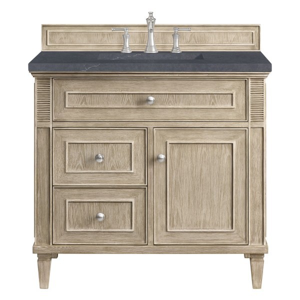 36″ James Martin Lorelai 424-V36-WWO-3CSP Vanity Cabinet Charcoal Soapstone Top