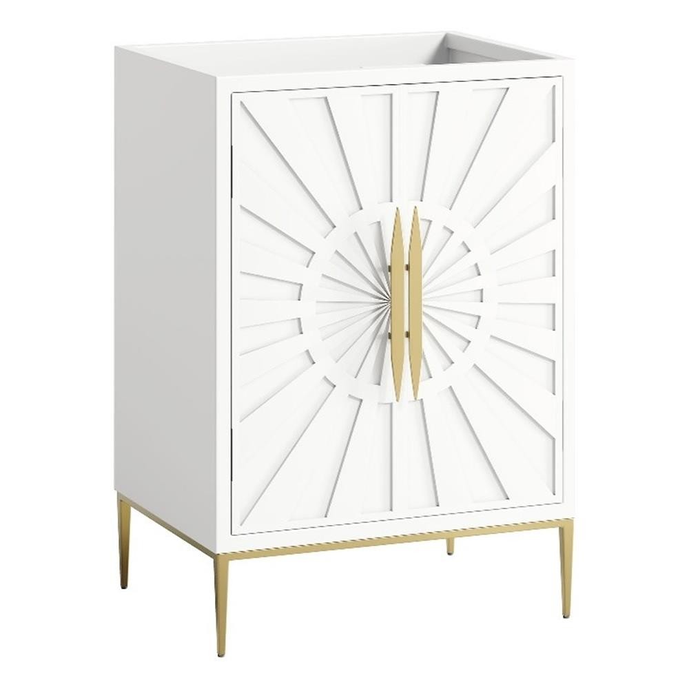 Modway Awaken 24″ Bathroom Vanity Cabinet in White – Sink Basin Not Included