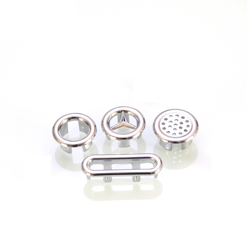 Bathroom Basin Sink Double Ring Hole Overflow Covers Chromed for Ceramic Sinks
