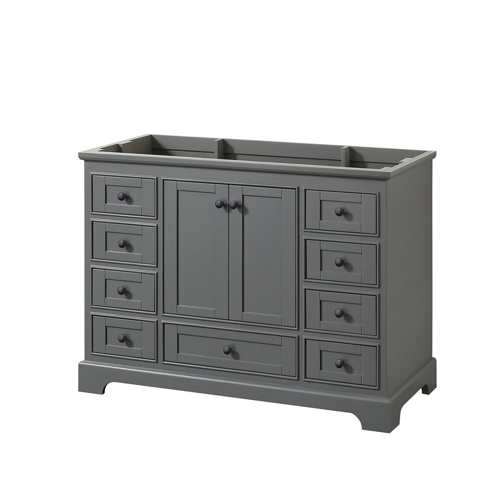 Wyndham Collection WCS202048SCXSXXMXX Deborah 47-1/4″ – Dark Gray / Matte Black