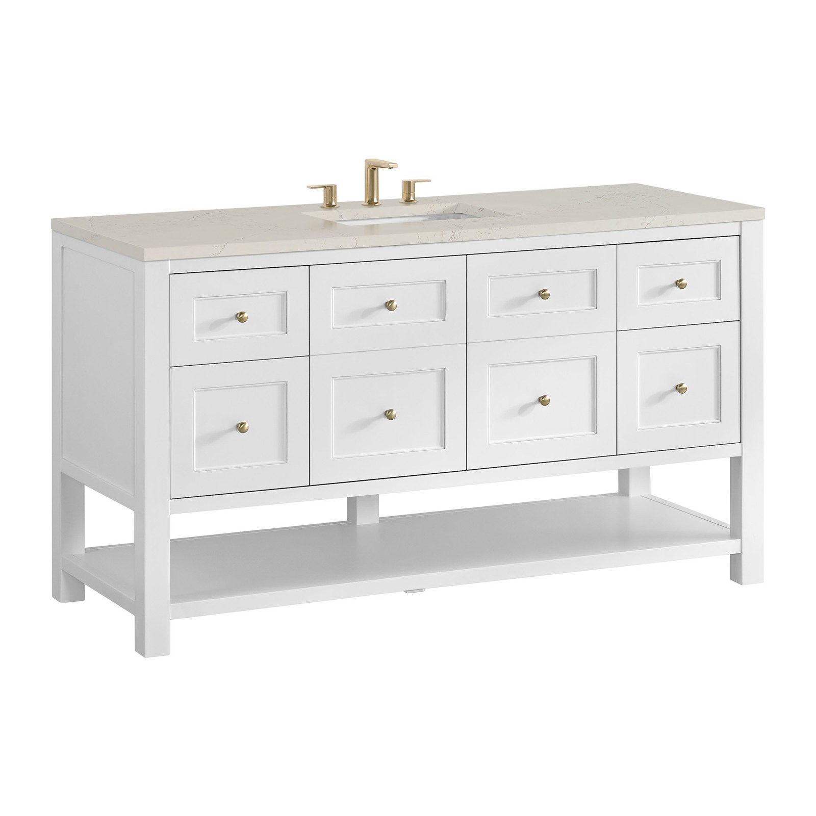 James Martin Vanities 330-V60S-3SFR Breckenridge 60″ – Light Natural Oak