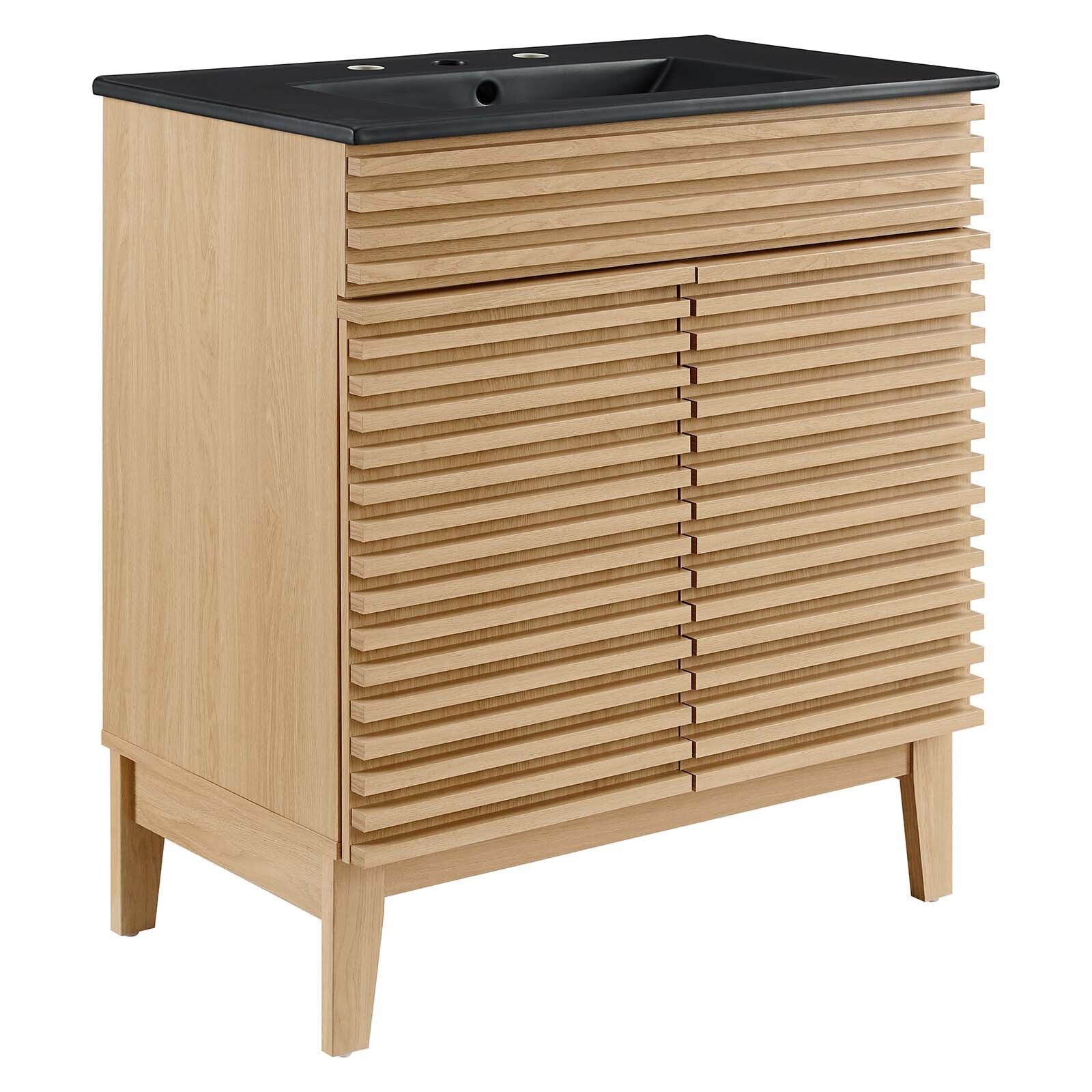 Modway Render 30″ Bathroom Vanity With Sink in Oak Black