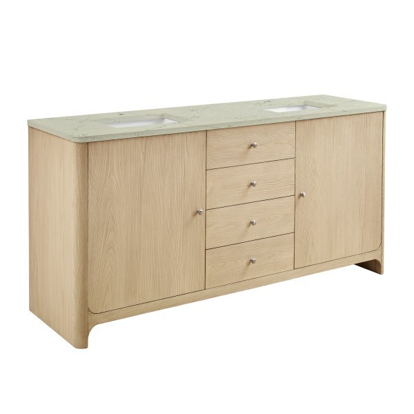 72″ James Martin Gracyn D125-V72-CSD Double Vanity Cabinet Coastal Driftwood