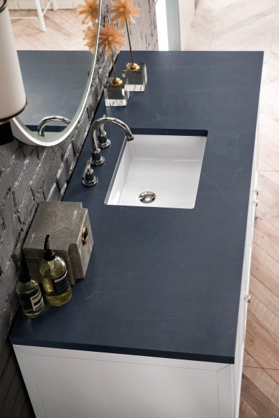 60″ James Martin Athens E645-V60S-GW-3CSP Vanity Cabinet Charcoal Soapstone Top