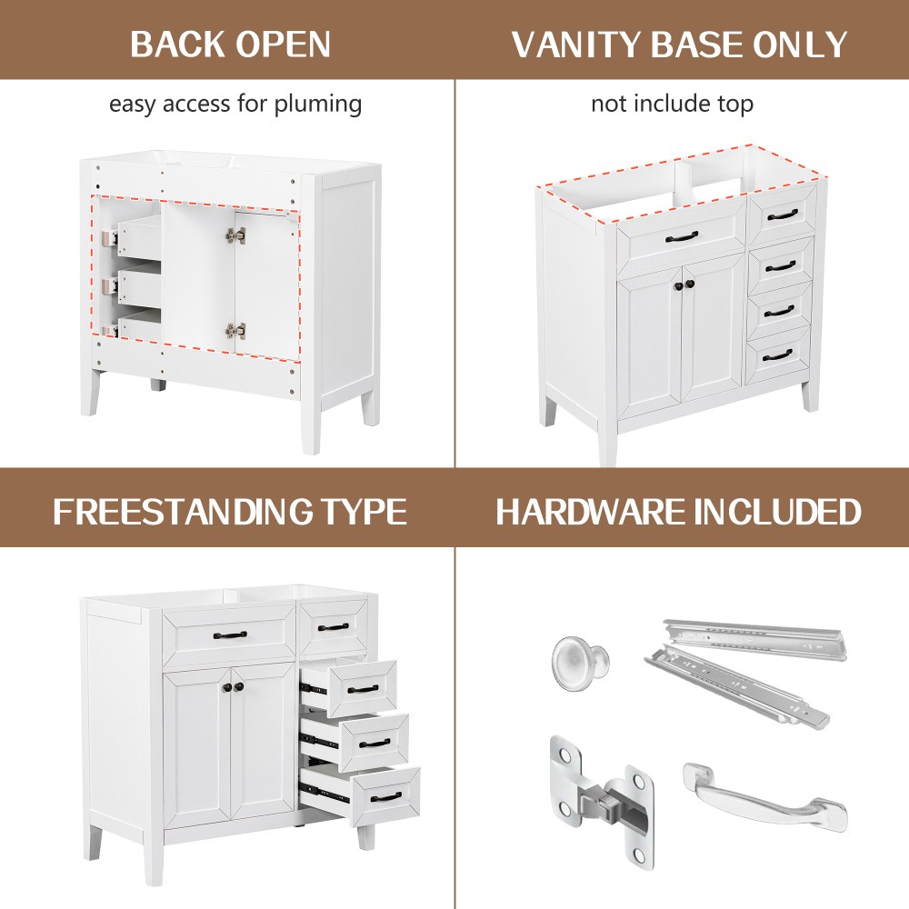 Bathroom Vanity Without Sink Cabinet Base Only Bathroom Cabinet W Drawers