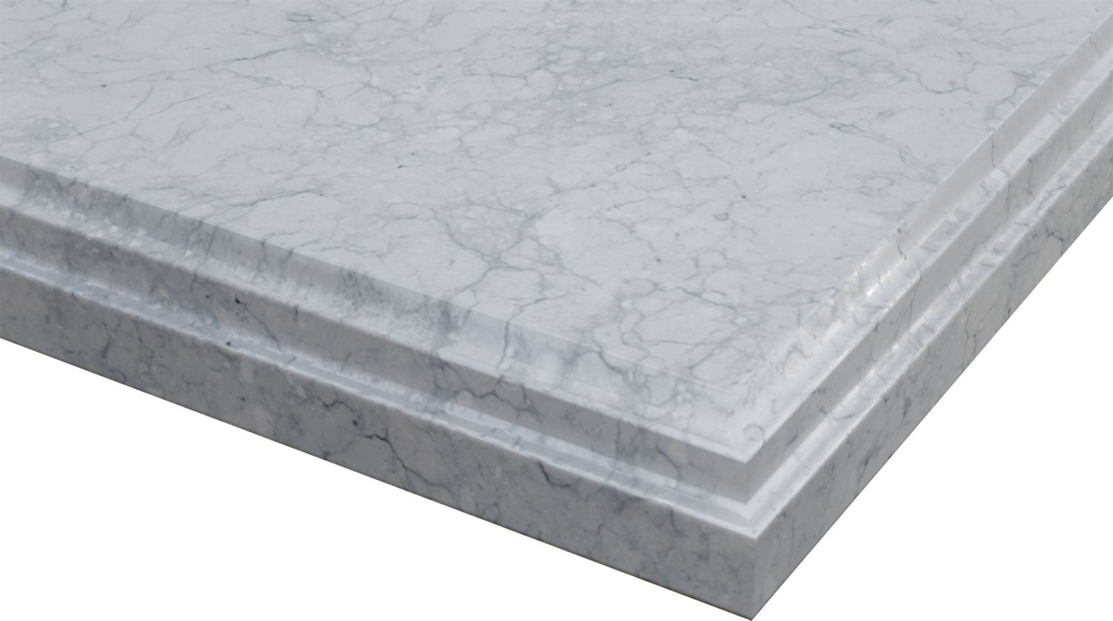 Miseno MVT-42-313SQ1H Forever 42″ Marble Vanity Top – White