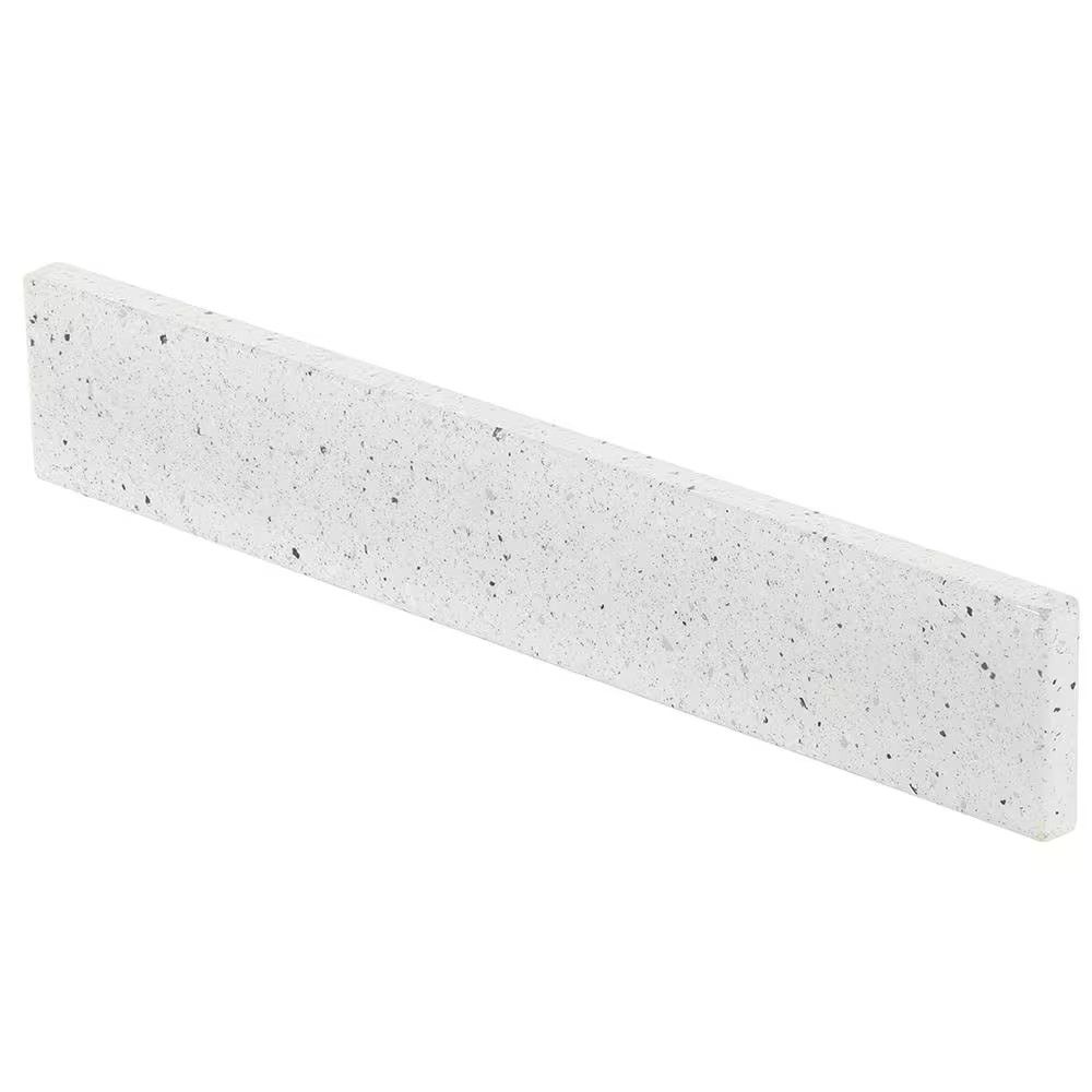 21 In. W Cultured Marble Vanity Sidesplash in Silver Ash