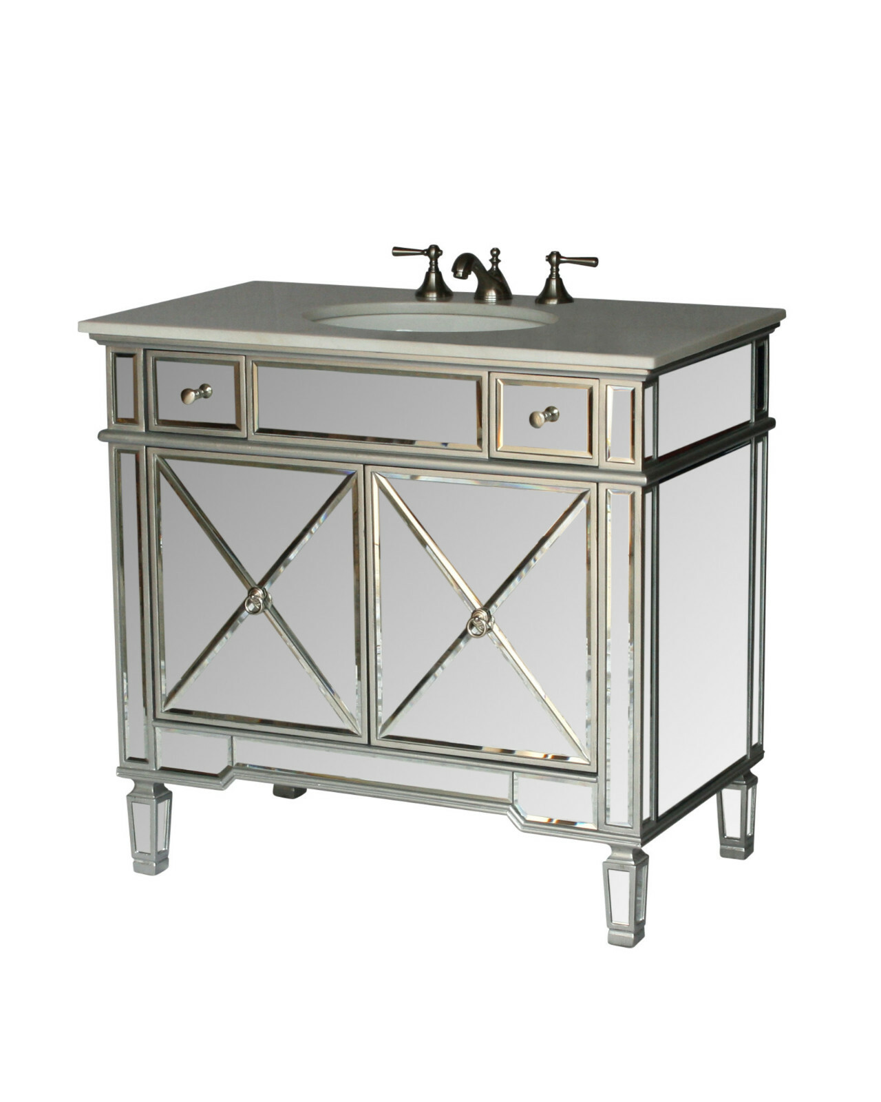 36-Inch Contemporary Style Single Sink Bathroom Vanity Model 2611