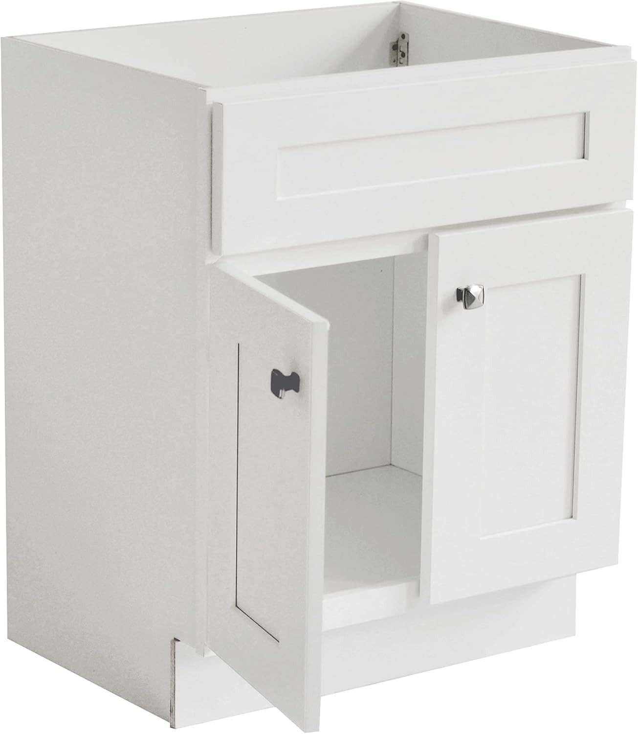 Brookings 24 Inch Bathroom Vanity, Ready to Assemble, Solid Wood, Sherwin Willia