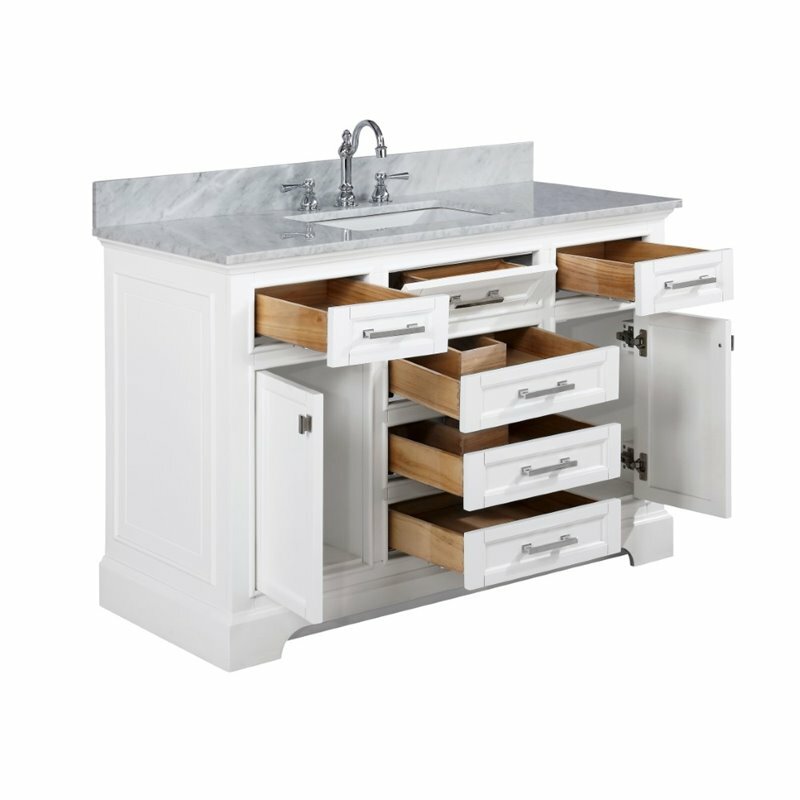 Design Element Group Milano 48″ Single Vanity in White