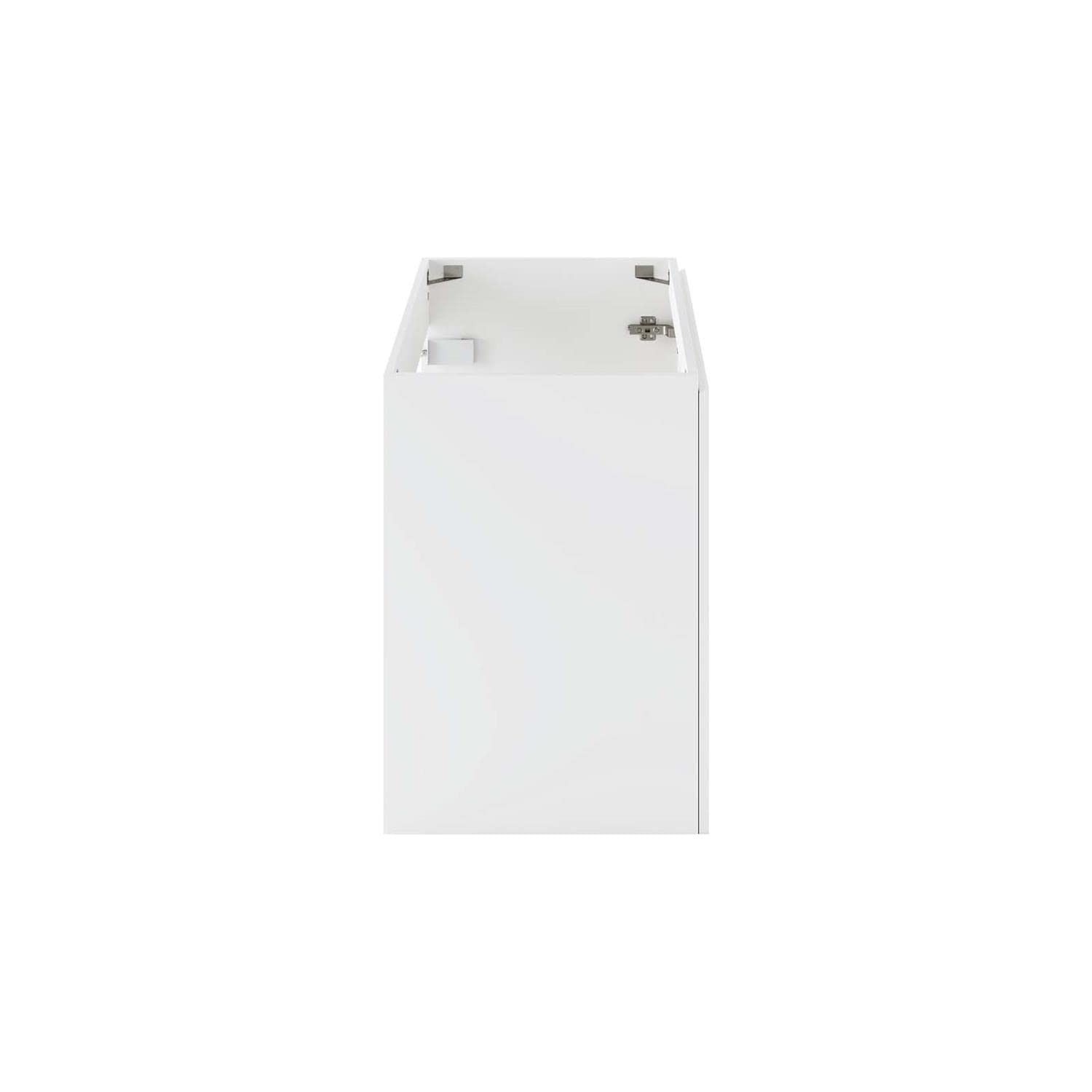 Modway Vitality 29.5″ Plastic and Wood Wall-Mount Bathroom Vanity in White