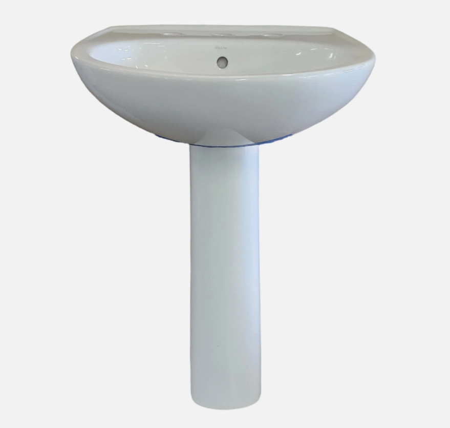 Sterling Sacramento 21-1/4″ Pedestal Bathroom Sink 3-Hole with Base