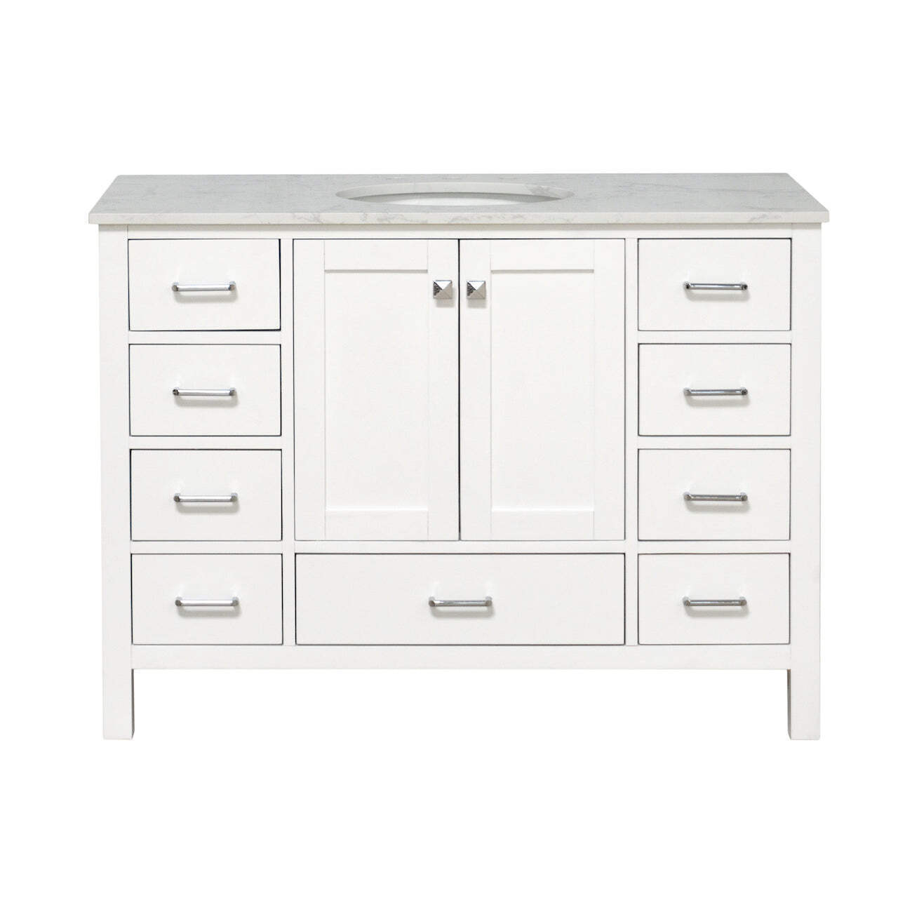Horizon 48-inch Vanity with Engineered Carrara Top