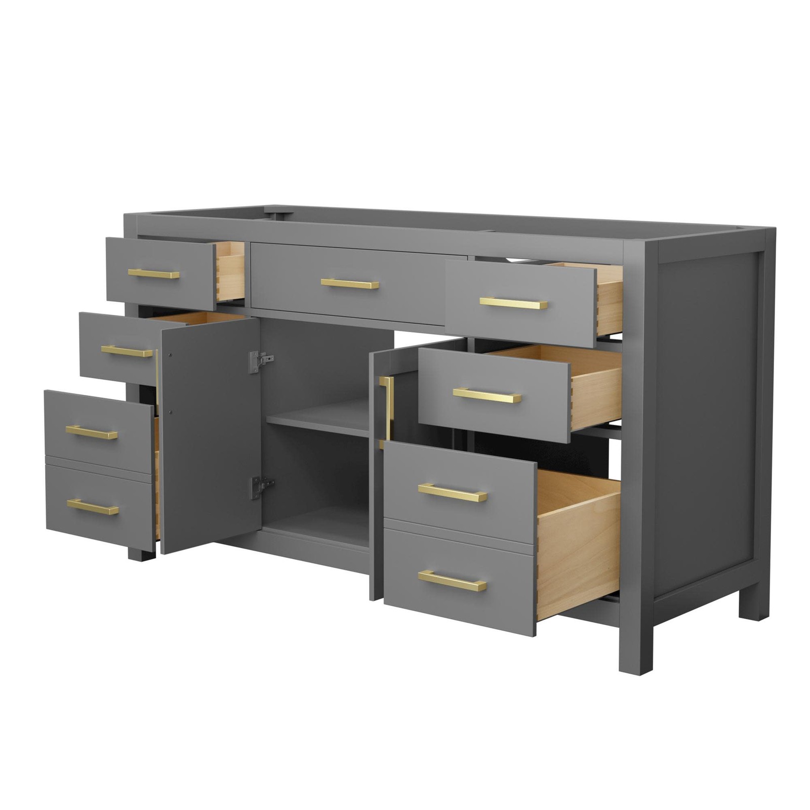 Wyndham Collection WCG242460S-CX-MXX Beckett 59″ Single – Dark Gray / Matte