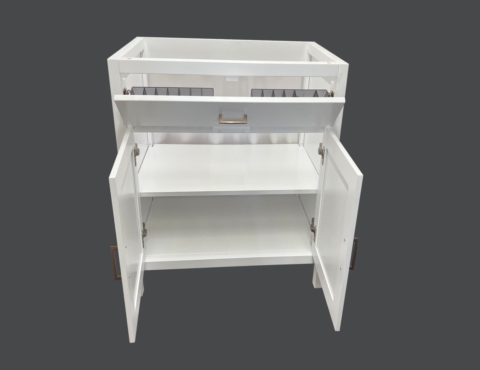 24″ White Shaker Single-sink Bathroom Vanity Base Cabinet NE-V2421-WH