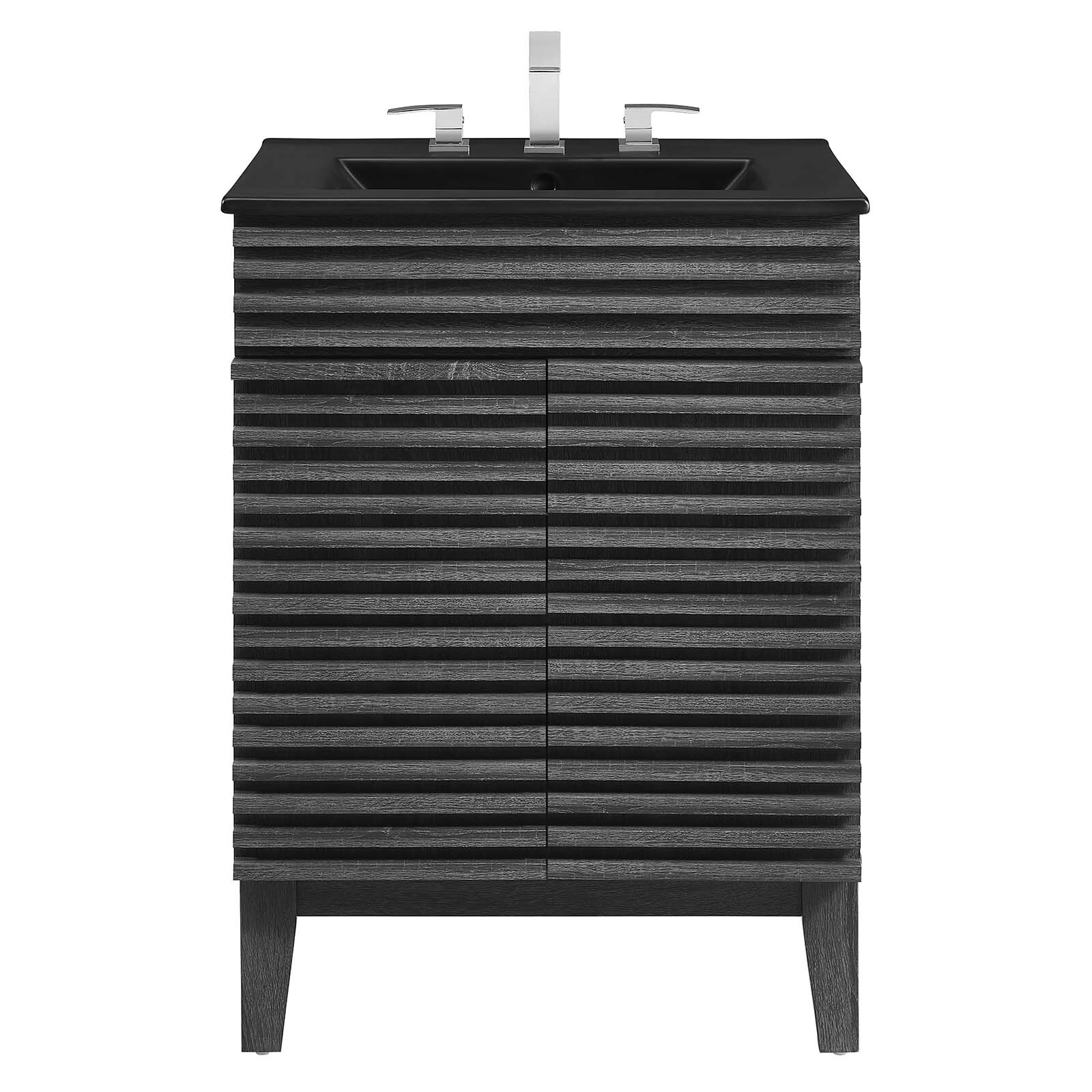 Modway Render 24″ Bathroom Vanity With Sink in Charcoal Black