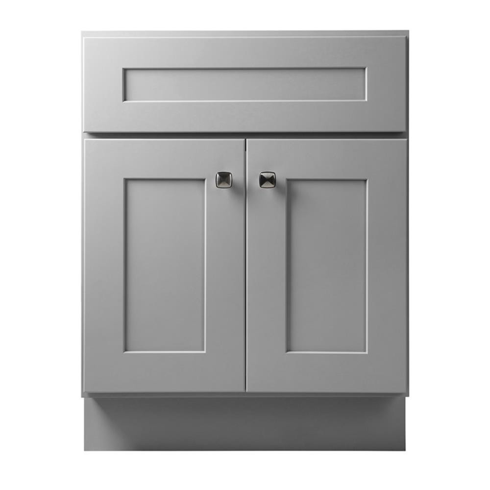 Brookings 24″ Bathroom Vanity Ready to Assemble Solid Wood Sherwin Williams-Gray