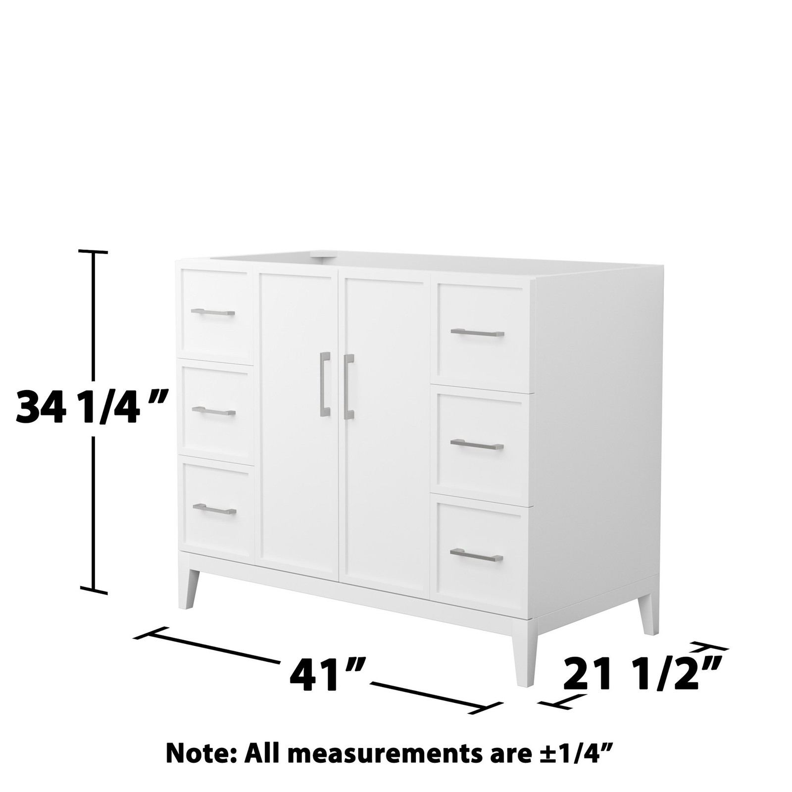 Wyndham Collection WCH717142S-CX-MXX Elan 42″ Single – White / Brushed Nickel