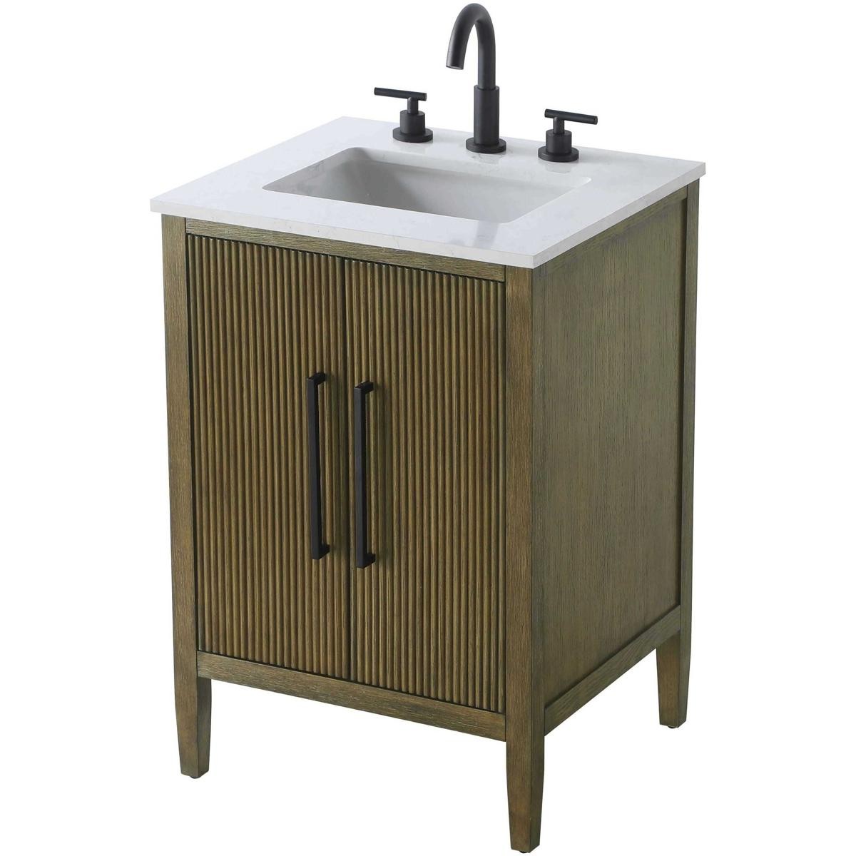 Elegant Lighting VF29624HO Blakely Vanity Hazel Oak