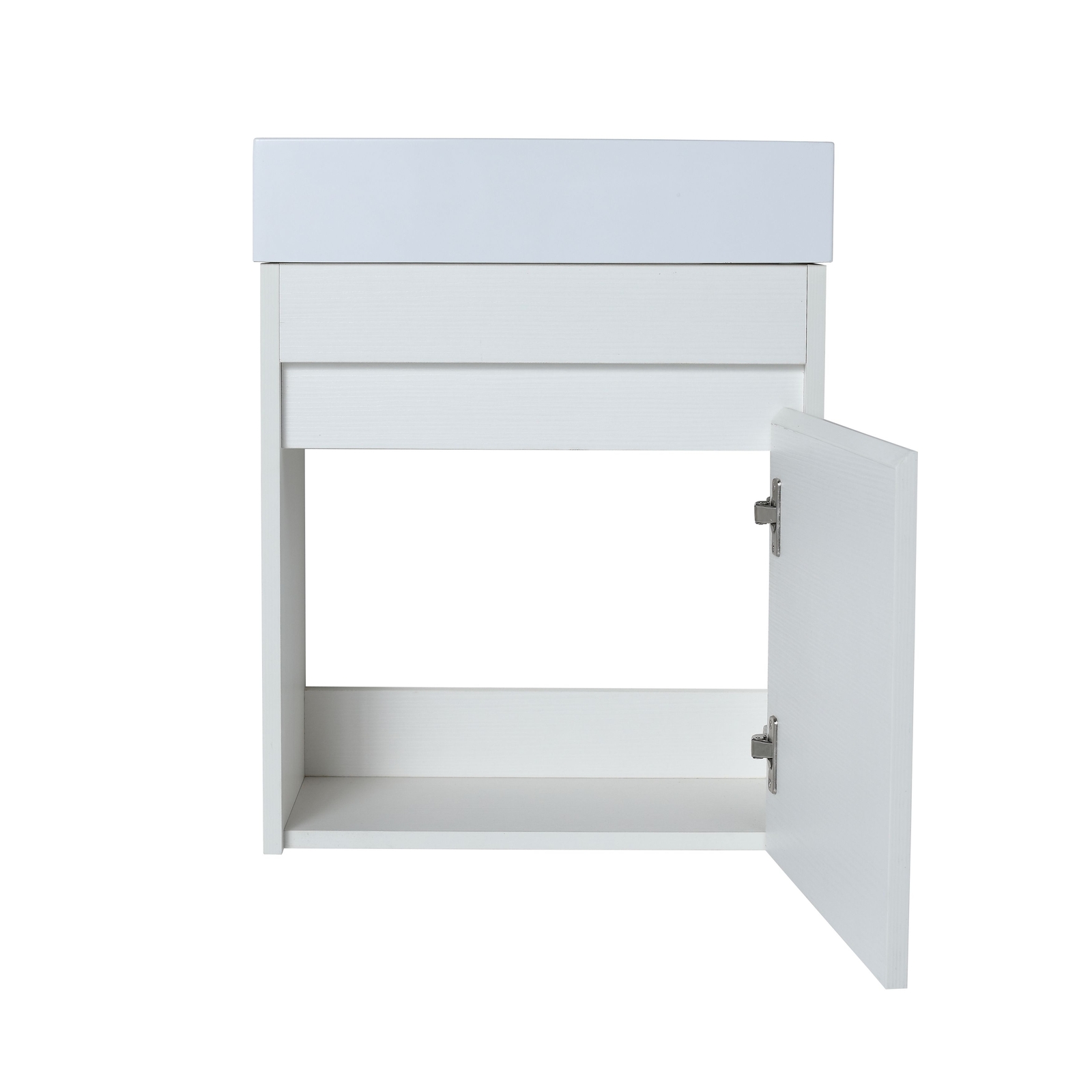 18” Floating Wall-Mounted Bathroom Vanity w/ Resin Sink Soft-Close Cabinet Door