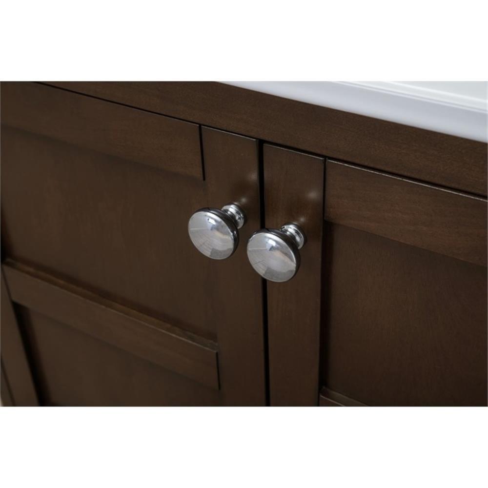 Elegant Decor Mason 24″ 2-Door Wood Single Bathroom Vanity in Antique Coffee