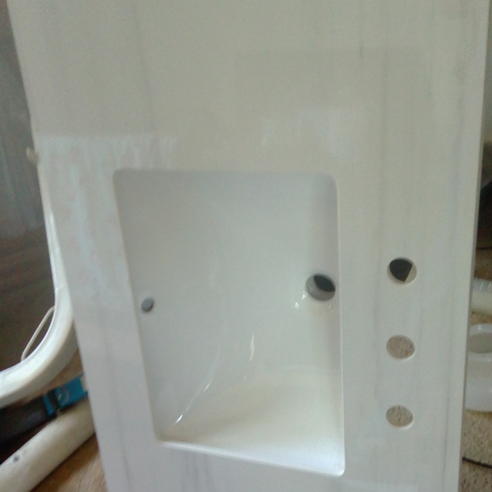 allen + roth 37 x 22 in White Stone Vanity Top w/ Integrated Sink, 3 Holes