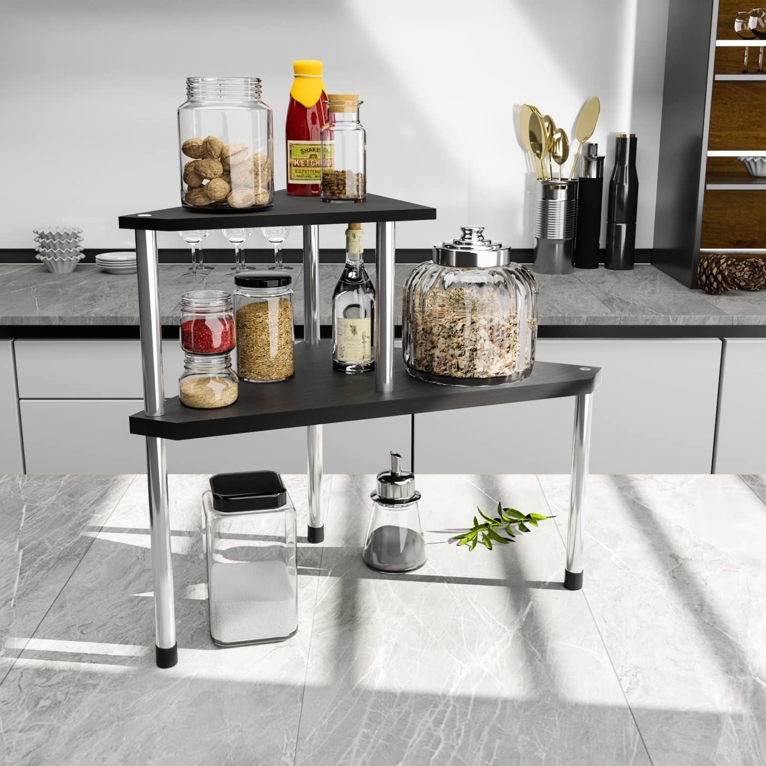 Bathroom Counter Organizer Over Sink for Toiletries, Makeup, Kitchen Countert…