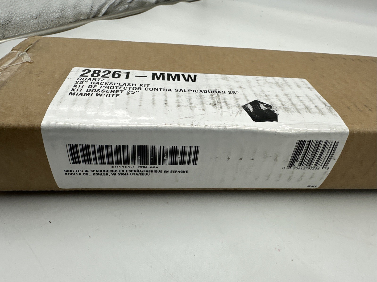 Kohler Silestone Quartz Backsplash Miami White 25″ 28261-MMW
