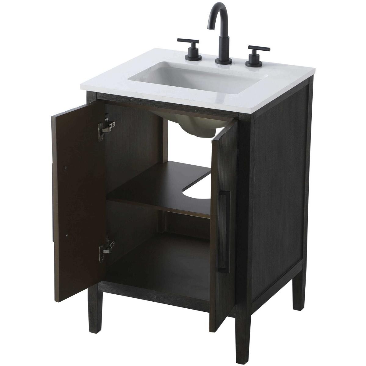 Elegant Lighting VF29624CO Blakely Vanity Chocolate Oak