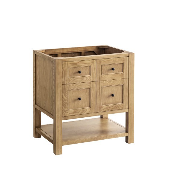 30″ James Martin Breckenridge 330-V30-LNO-3WZ Vanity Cabinet White Zeus Top