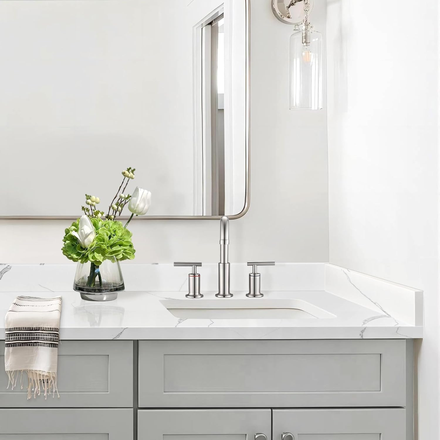 Calacatta Luna Quartz 21″ Sidesplash for Bathroom Vanity Sink Top