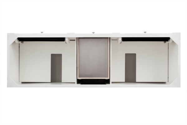 72″ James Martin Bristol 157-V72-M-BW Double Vanity Cabinet Bright White
