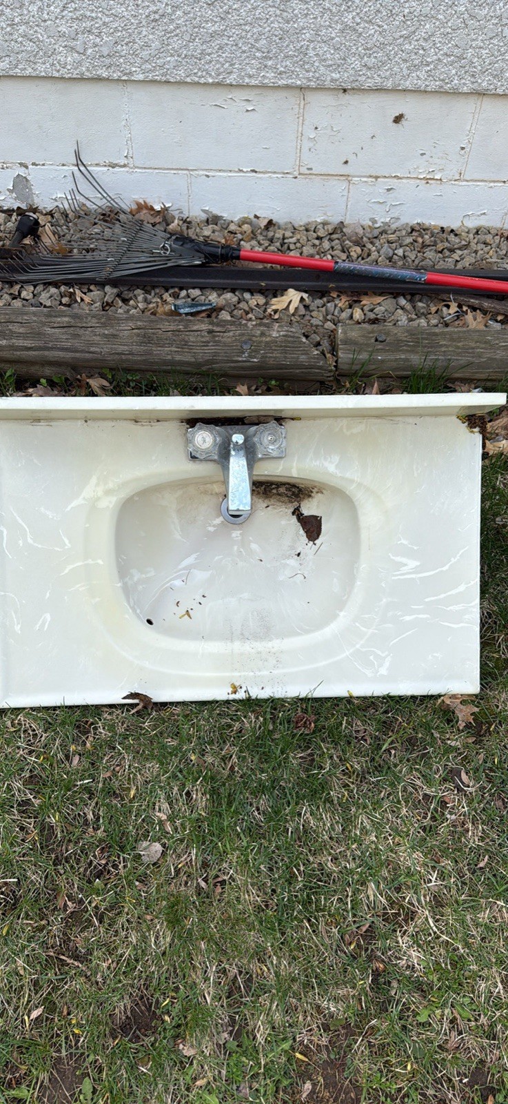 Vanity Sink White Top With Faucet Included