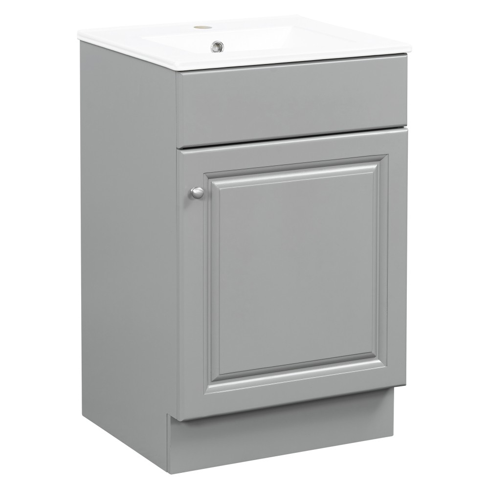 20″ Bathroom Vanity with Sink Vanity Cabinetwith Door Shelf and Adjustable Shelf