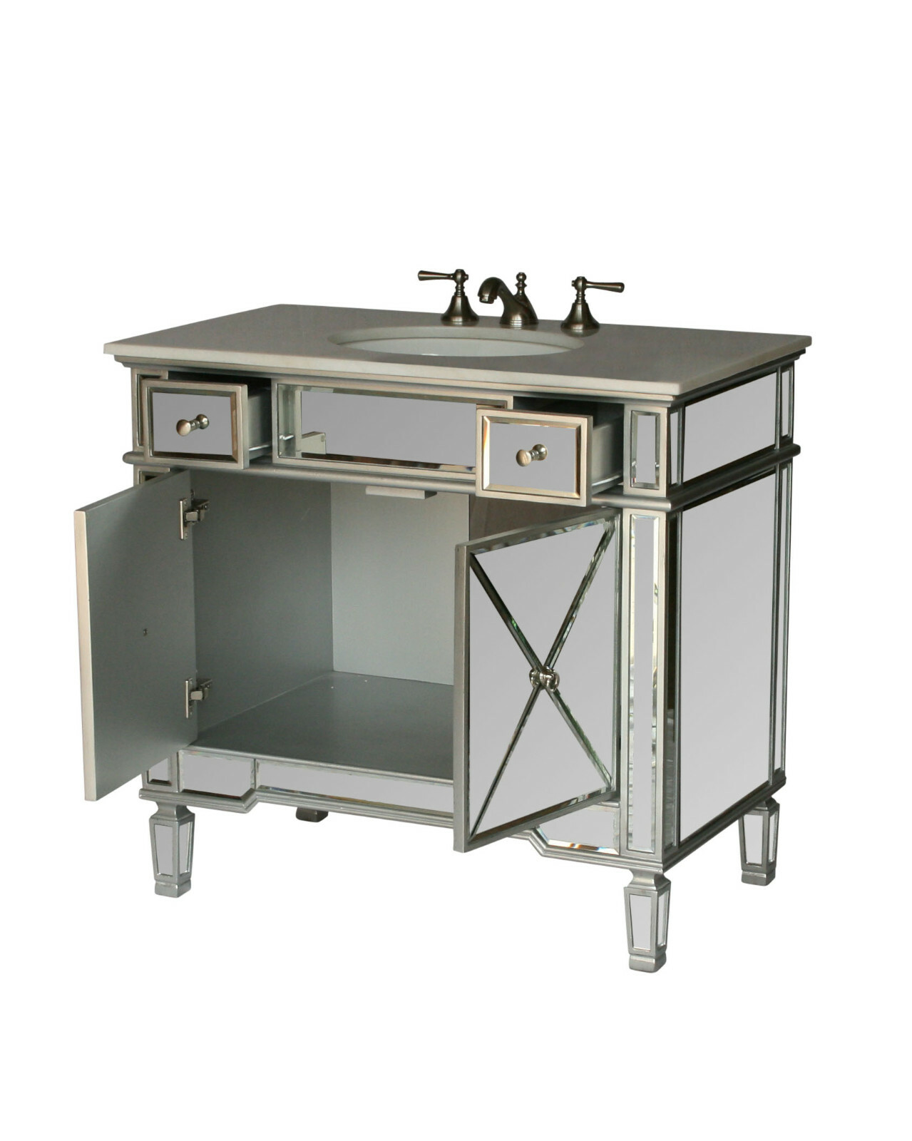36-Inch Contemporary Style Single Sink Bathroom Vanity Model 2611