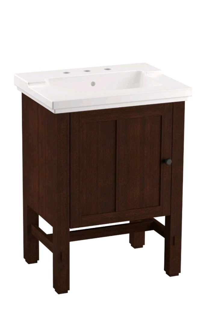 ☆NIB☆ ~Kohler TRESHAM 24″ Vanity Bathroom/Cabinet 🪵Woodland ~ ☆NO-SINK-TOP☆