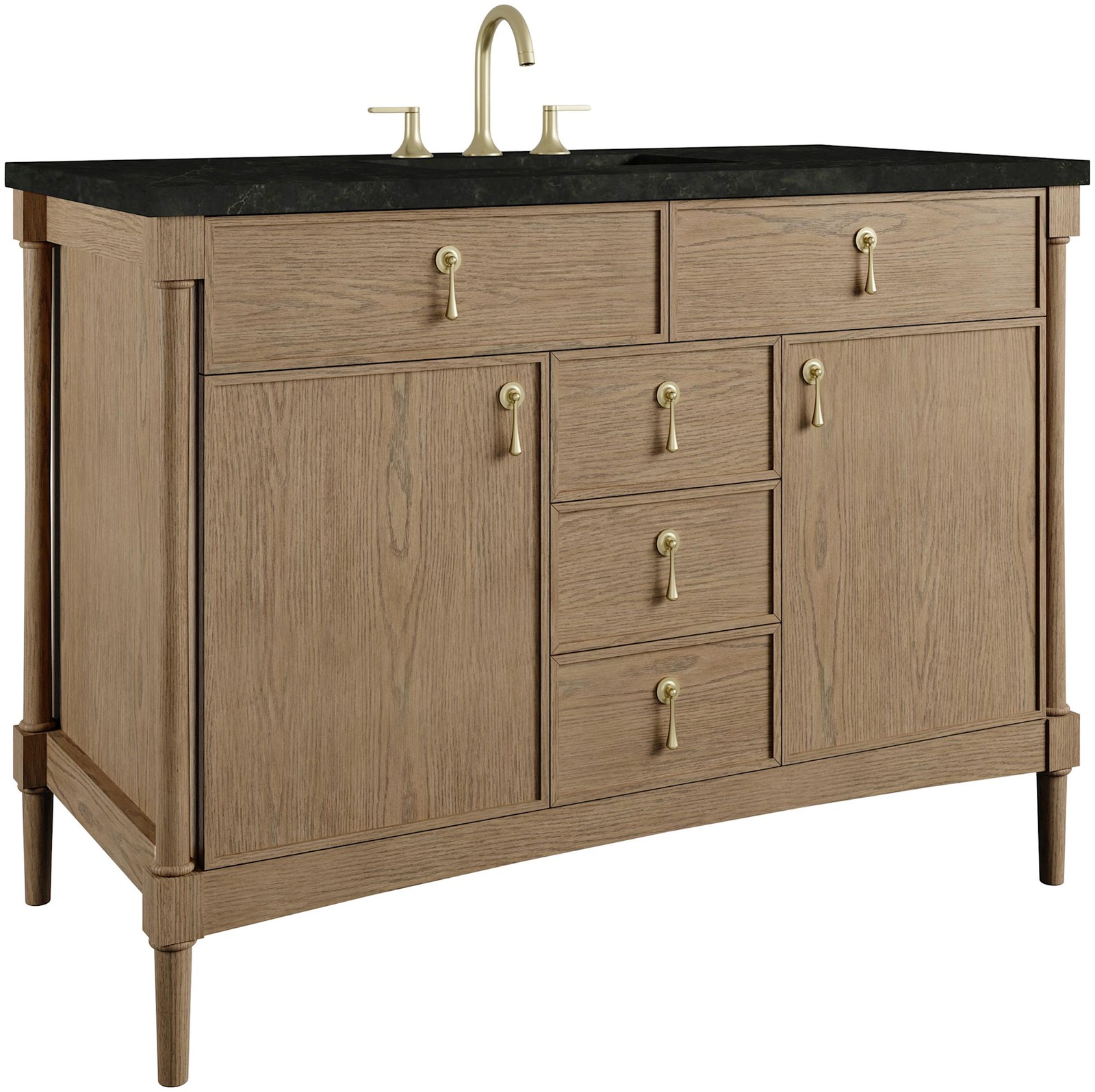 James Martin Vanities D680-V48-3PHT Kinnsden 48″ – Sable Oak