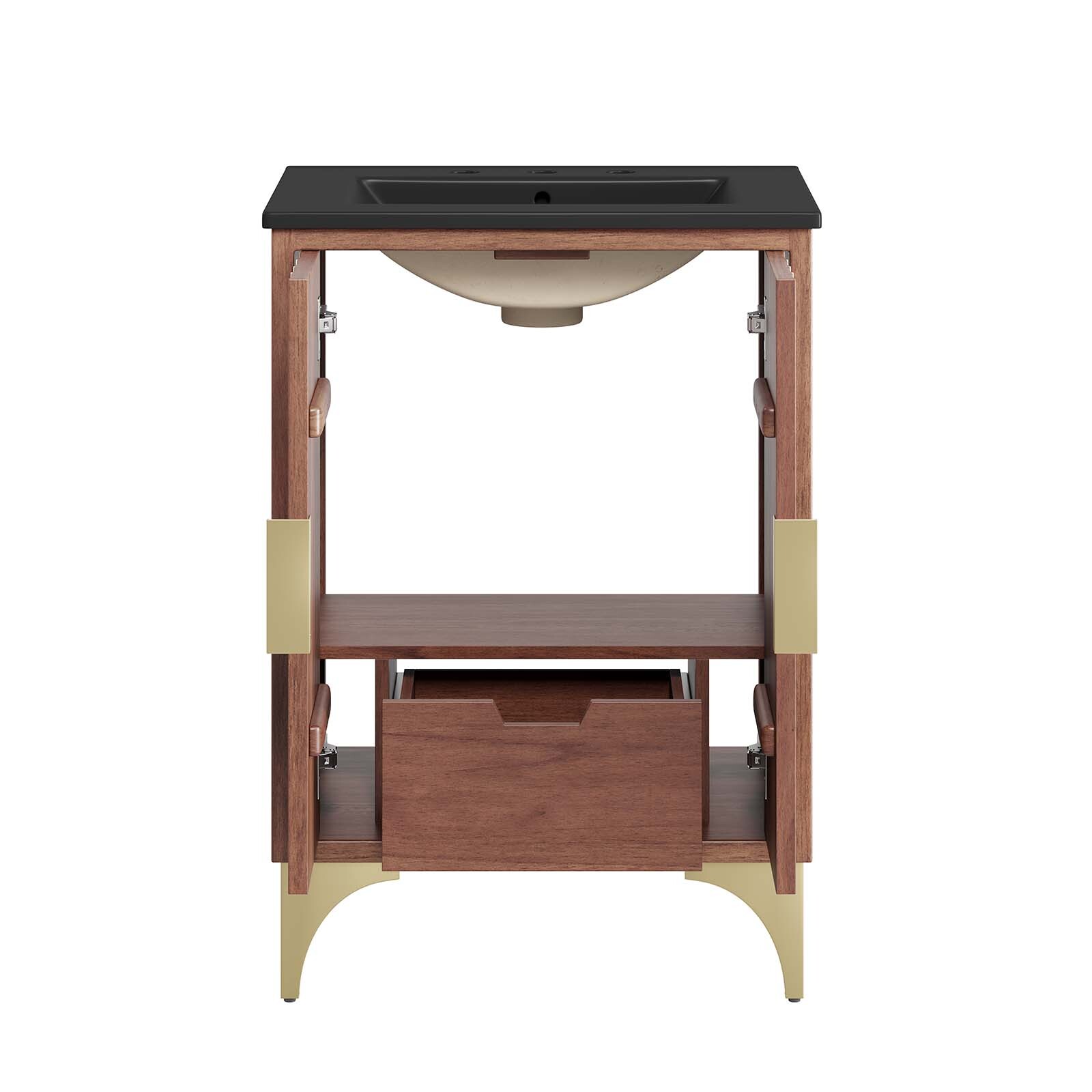 Modway Daylight 24″ Bathroom Vanity in Black Walnut