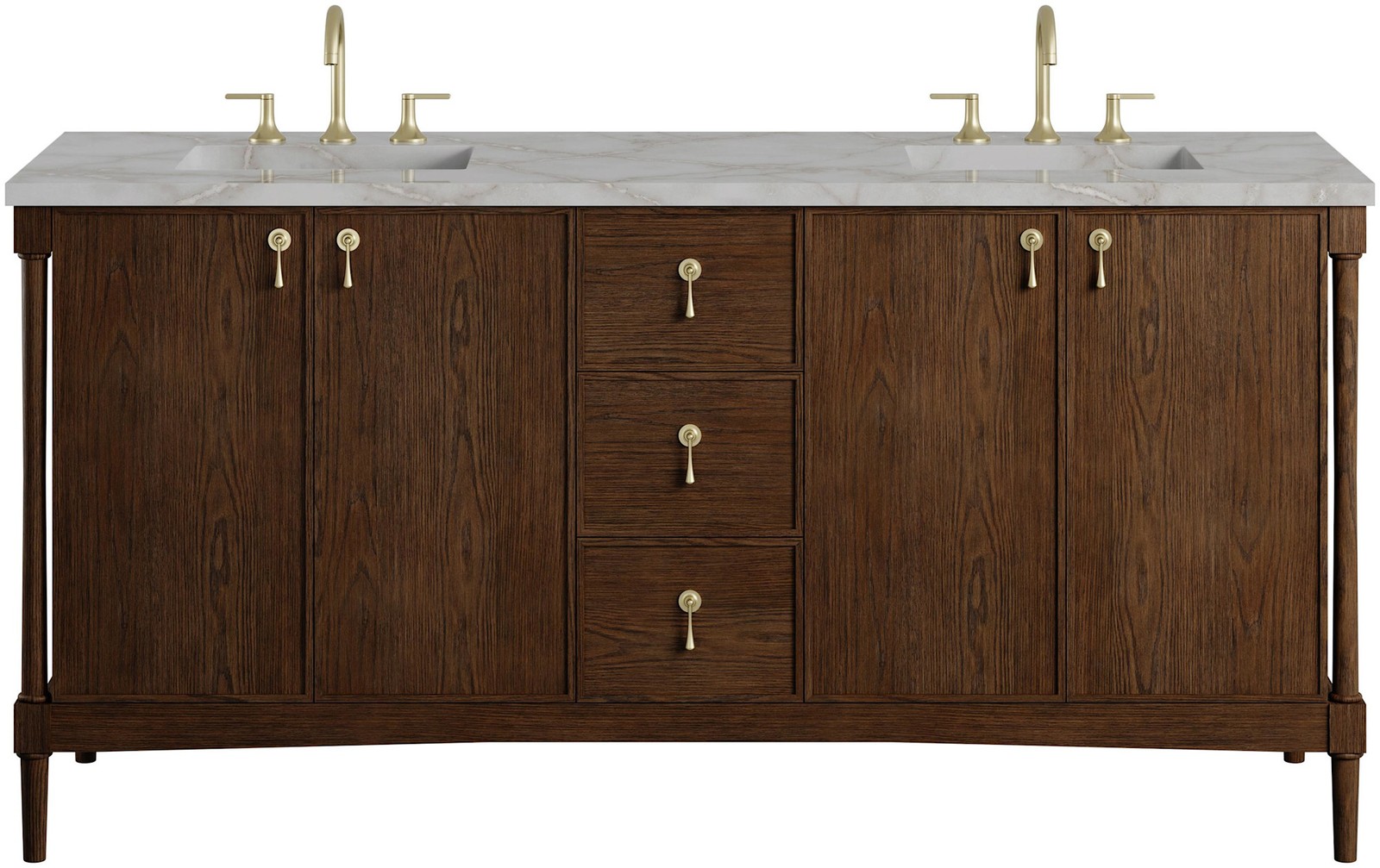 James Martin Vanities D680-V72-FVSL Kinnsden 72″ – Sable Oak